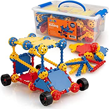 【中古】【輸入品・未使用】Play22 子供用ビルディングトイ 165個セット - STEM教育組み立て玩具 - 子供用ビルディングブロック 3歳以上のお子様向け最高のおもちゃブロック|スカイマーケットプラス