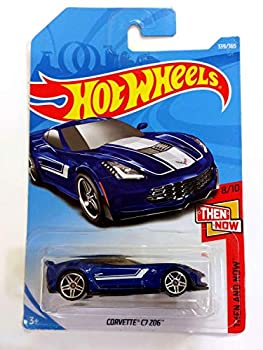 【中古】【輸入品・未使用】Hot Wheels 2018 Then And Now Corvette C7 Z06 339/365%ｶﾝﾏ% Blue｜スカイマーケットプラス
