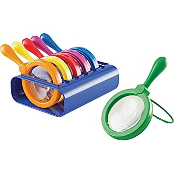 【中古】【輸入品・未使用】ラーニングリソーシズ (Learning Resources) ジャンボ虫めがね 6個セット 収納スタンド付き 理科 LER2884 正規品｜スカイマーケットプラス