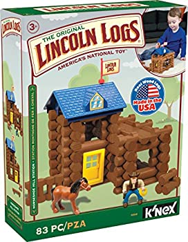 【中古】【輸入品・未使用】LINCOLN LOGS-馬蹄ヒル駅-83ピース-本物の木ログ-対象年齢3歳以上 - 男の子/女の子向けの最高のレトロビルディングギフトセット - 創造的な建設|スカイマーケットプラス