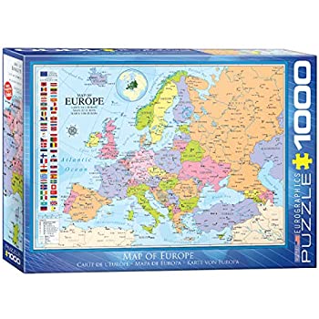 【中古】【輸入品・未使用】ジグソーパズル 1000ピース ユーログラフィックス ヨーロッパの地図 6000-0789