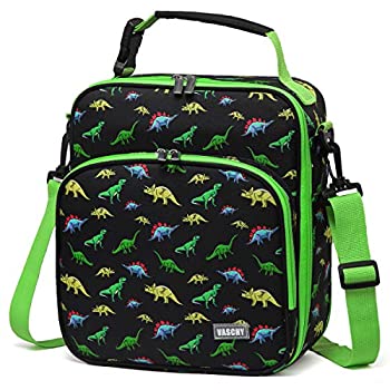 【中古】【輸入品・未使用】VASCHY 子供用ランチボックスバッグ 再利用可能なランチボックスコンテナ 男の子と女の子用 取り外し可能なショルダーストラップ付き 断熱ランチ
