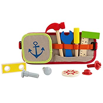 【中古】【輸入品・未使用】ツールベルトセット 子供用 木製建設ツール4個 組み立てアクセサリー8個 調節可能なベルト 16個 木製ツールプレイセット ドレスアップ&ごっこ遊｜スカイマーケットプラス