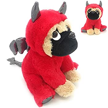 【中古】【輸入品・未使用】かわいいパグ ぬいぐるみ 悪魔のコスチューム ぬいぐるみ 柔らかい子犬 悪魔の衣装 子供やパグ愛好家 パーティー 保育園の装飾 スーパーソフトぬ｜スカイマーケットプラス 12,288円