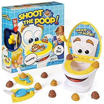【中古】【インポート品・未当て嵌める】Shoot The Poop - 面白おかしい身寄り競り合い - 弾丸道路でFrenzed Flushing Poop競り合い - トーキングトイレボウル 腕っ扱きロケット弾発射機 ホンブルグ帽可塑性物質