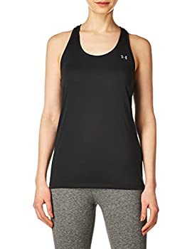 【中古】【インポート品・未当て嵌める】Under Armour Women\u0027s Tech Solid Tank Top%ｶﾝﾏ% Black (001)/Metallic Silver%ｶﾝﾏ% XX-Large