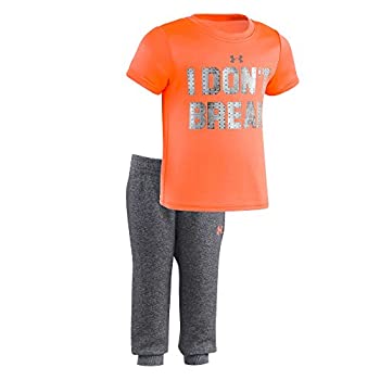 【中古】【インポート品・未当て嵌める】Under Armour Boys \u0027半袖プルオーバーとズボン下仕掛ける US 大きさ: 18 Months 色合い: オレンジ色
