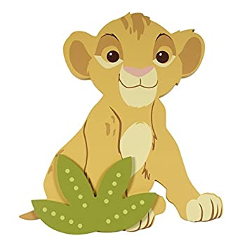 【中古】【輸入品・未使用】Disney Lion King Shaped Wall Art%ｶﾝﾏ% Yellow by Disney [並行輸入品]