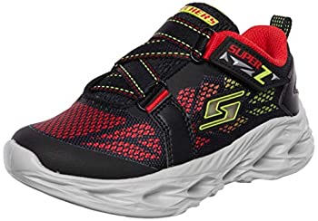 【中古】【インポート品・未当て嵌める】Skechers ユニ 赤ちゃん用 Vortex-Flash-Denlo スニーカー%ｶﾝﾏ% 黒いこと/赤いこと%ｶﾝﾏ% 13.5 Little Kid
