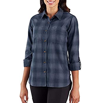 【中古】【輸入品・未使用】Carhartt レディース フェアビュー チェック柄シャツ US サイズ: X-Small カラー: ブルー|スカイマーケットプラス
