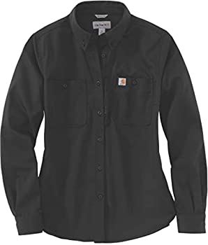 【中古】【輸入品・未使用】Carhartt レディース レギュラー ラギッド プロフェッショナル 長袖シャツ US サイズ: XX-Large カラー: ブラック