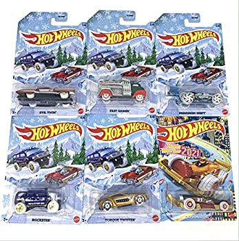 【中古】【輸入品・未使用】Hot Wheels 2019 Holiday Hot Rods Complete Set of 6