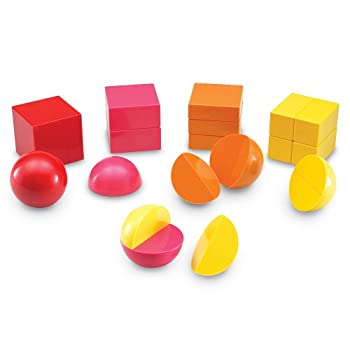 【中古】【輸入品・未使用】ラーニング リソーシズ(Learning Resources) 算数教材 マグネット式 立体図形 分数 LER1911 正規品|スカイマーケットプラス