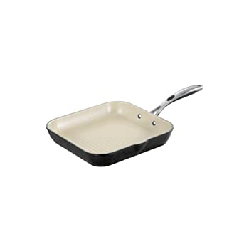【中古】【輸入品・未使用】Tramontina 80110/023DS Gourmet Ceramica 01 Deluxe Square Grill Pan%ｶﾝﾏ% 11-Inch%ｶﾝﾏ% Metallic Black by Tramontina