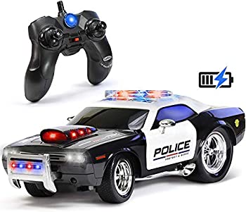 【中古】【輸入品・未使用】Kidirace子供向け RCリモコン式パトカー 充電式 優れた耐久性 簡単操作|スカイマーケットプラス