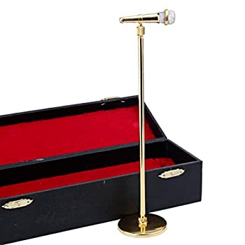 【中古】【輸入品・未使用】8-13cm 調節可能 ミニチュアマイク ミニ楽器 ミニレプリカモデル 1:12 アクションフィギュア ドールハウス アクセサリー ディスプレイオーナメン｜スカイマーケットプラス