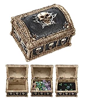 【中古】【輸入品・未使用】Forged Dice Co. デラックススカルと骨のダイスストレージチェストボックス ? コンテナには多面体ダイス10セットまたは70個の個別ダイスを収納 28,144円