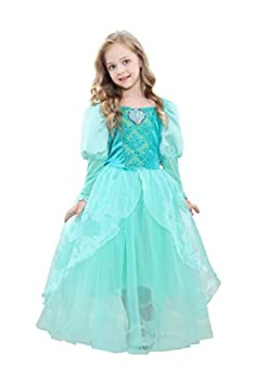【中古】【輸入品・未使用】Dressy Daisy ガルズ プリンセス ドレス コスチューム クリスマス ハロウィーン ファンシー ドレス アップ バタフライ スタイル B - グリーン （