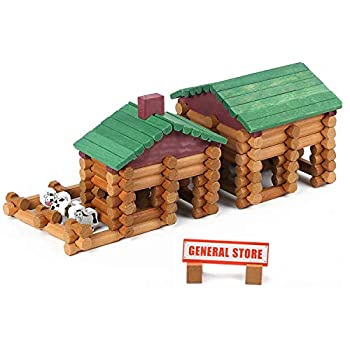 【中古】【輸入品・未使用】Wondertoys 170ピース 木製ログセット 対象年齢3歳以上 クラシックな組み立てログおもちゃ 男の子向け 創造的な建設エンジニアリング 教育ギフト｜スカイマーケットプラス