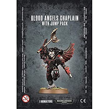 【中古】【輸入品・未使用】Games Workshop Jeux Atelier 99070101034?Blood Angels Chapelain Figure avec Jump Lot