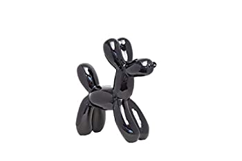 【中古】【輸入品・未使用】Interior Illusions Plus ii00390 ブラック バルーン ドッグバンク 12インチ
