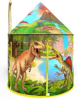 【中古】【輸入品・未使用】Imagenius Toys 恐竜プレイテント プレイハウス 驚くほどリアルな恐竜デザイン 屋内外で楽しめる 想像的なゲーム ギフト 折りたたみ式プレイハウ