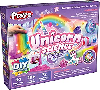 【中古】【輸入品・未使用】Playz ユニコーン スライム & クリスタル サイエンスキット ギフト 50以上のSTEM実験 暗闇で光る ユニコーンのうんち スノット ふわふわスライム｜スカイマーケットプラス