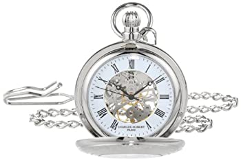 【中古】【インポート品・未当て嵌める】Charles-Hubert- Paris 3527-W Mechanical Pocket Watch