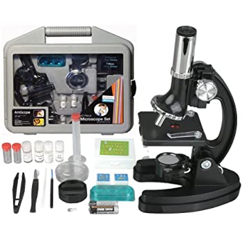 【中古】【輸入品・未使用】AmScope -KIDS / KT2 51pcs 120X-240X-300X-480X-600X-1200Xメタルフレームキッズ学生初級複合顕微鏡キット｜スカイマーケットプラス
