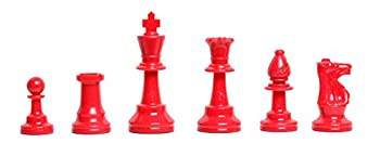 【中古】【輸入品・未使用】Regulation ColoredプラスチックChessmen???by USチェスフェデレーション レッド