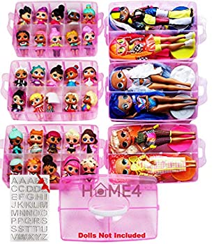 【中古】【輸入品・未使用】HOME4 積み重ね可能収納容器 おもちゃオーガナイザーケース 6層 60個の調節可能なコンパートメント 小さな人形やおもちゃに最適 人形は含まれま｜スカイマーケットプラス 24,776円