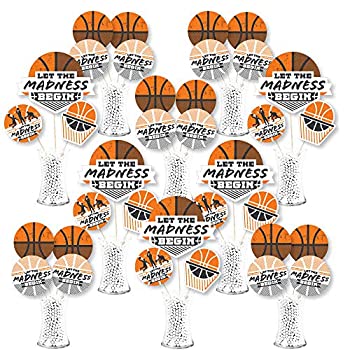 【中古】【輸入品・未使用】Big Dot of Happiness バスケットボール - Let the Madness Begin - 大学バスケットボールパーティー センターピーススティック - Showstopper|スカイマーケットプラス