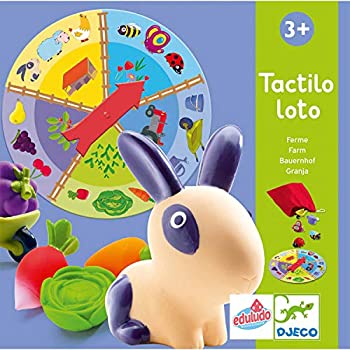 【中古】【輸入品・未使用】DJECO Farm Tactilo Loto ゲーム