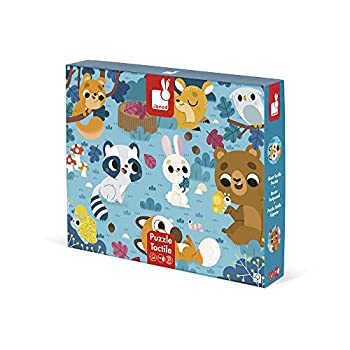 【中古】【輸入品・未使用】Janod 触覚パズル 森の動物 - 20ピース 対象年齢24ヶ月