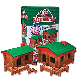 【中古】【輸入品・未使用】Paul Bunyan 200ピース デラックスログビルディングセット、米国製。|スカイマーケットプラス
