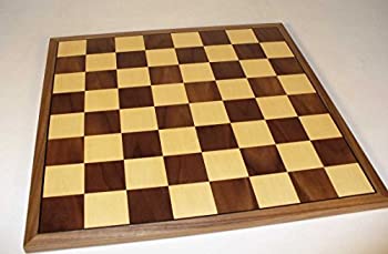 【中古】【輸入品・未使用】Worldwise Imports 17in Walnut and Maple Wooden Chessboard with Thin Frame and 2in Squares