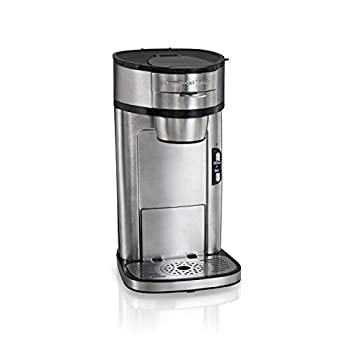 【中古】【輸入品・未使用】ハミルトン ビーチスクープ シングルサーブ コーヒーメーカー 高速醸造 ステンレススチール (49981A)
