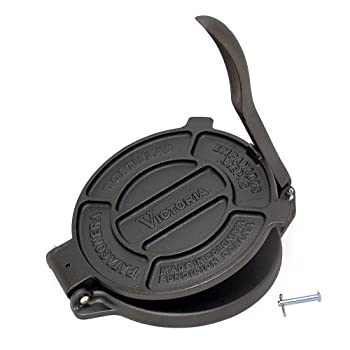 【中古】【輸入品・未使用】Victoria 8 inch Cast Iron Tortilla Press and Pataconera%ｶﾝﾏ% Original Made in Colombia%ｶﾝﾏ% Seasoned by Victoria