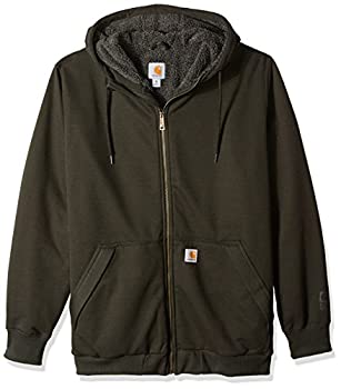 【中古】【輸入品・未使用】Carhartt Men's Big & Tall RD Rockland Sherpa Lined Hooded Sweatshirt%ｶﾝﾏ% peat%ｶﾝﾏ% Large