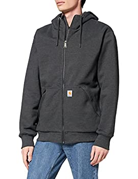 【中古】【インポート品・未当てはめる】Carhartt Men\u0027s Big \u0026 Tall RD Rockland Sherpa Lined Hooded Sweatshirt%ｶﾝﾏ% Carbon Heather%ｶﾝﾏ% 3X-Large