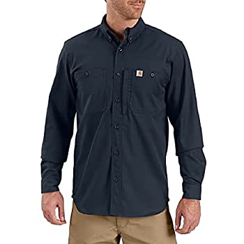 【中古】【輸入品・未使用】Carhartt メンズ Rugged Professional 長袖ワークシャツ US サイズ: Medium カラー: ブルー