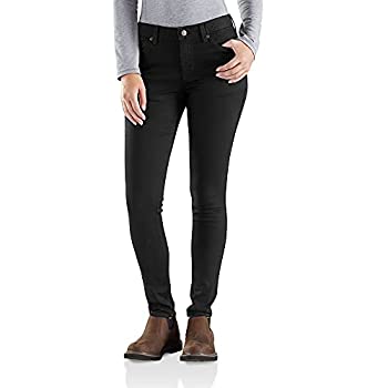 【中古】【輸入品・未使用】Carhartt レディース レイトン スキニー レッグ スリムフィット ジーンズ US サイズ: 18 Tall カラー: ブラック
