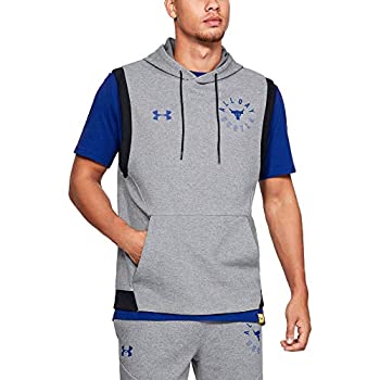 【中古】【輸入品・未使用】Under Armour メンズ Project Rock ダブルニット ノースリーブ パーカー S スチール製