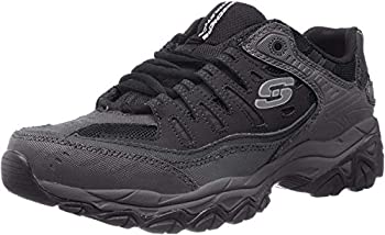 【中古】【インポート品・未当て嵌める】Skechers Men Afterburn Lace-Up Sneaker%ｶﾝﾏ% Black/Black%ｶﾝﾏ% 10.5 M US