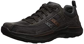【中古】【輸入品・未使用】Skechers Men EXPENDED-MANDEN Leather LACE UP Oxford%ｶﾝﾏ% Charcoal%ｶﾝﾏ% 11 Medium US