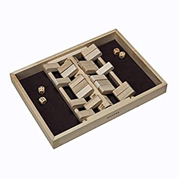【中古】【輸入品・未使用】Double Sided Shut-the-Box Game with 10 Numbers - Solid Maple Wood (Made in USA)