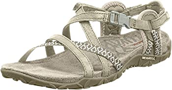 【中古】【インポート品・未当て嵌める】Merrell レディース Terran Lattice II サンダル%ｶﾝﾏ% トープ%ｶﾝﾏ% 11