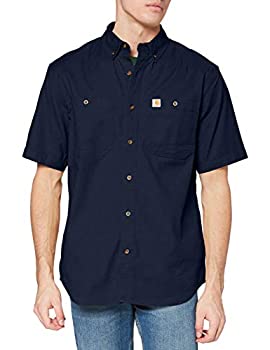 【中古】【輸入品・未使用】Carhartt メンズ Rugged Flex Rigby 半袖ワークシャツ US サイズ: XX-Large カラー: ブルー