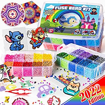 【中古】【輸入品・未使用】FunzBo 子供用フューズビーズ クラフトアート 106パターン ヒューズビーズ メルティフュージョン カラーアートとクラフトセット 男の子 女の子 4 13,774円