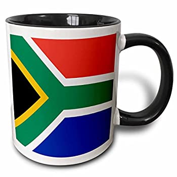 【中古】【インポート品・未当て嵌める】(330ml) - 3dRose Flag of South Africa - Colourful red green blue black white yellow multicolor African world souvenir - Two Tone Black
